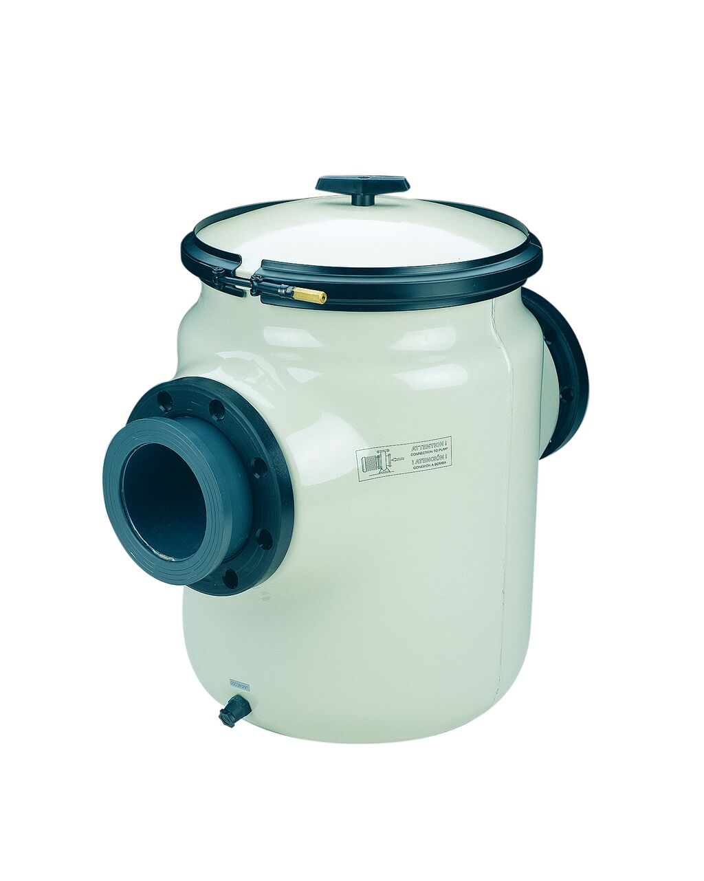 60 litres - Strainer in polyester and fibreglass