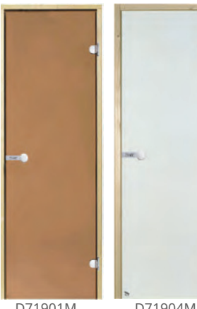 Aluminum framed bronze glass Decorative sauna/steam room door