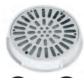 Antivortex 1 Grille stainless steel