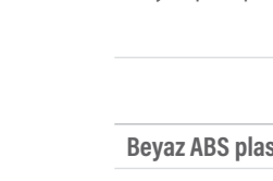 Beyaz ABS plastik kapaklı nozul