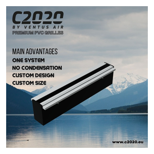 C2020 Canyon Line Vertical Diffuser System - One Slot Grille
