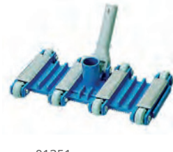 Clip-on flexible pool cleaner