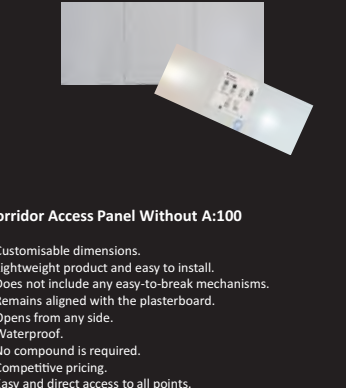Corridor Access Panel Without A:100