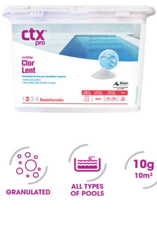CTX-300gr Chlorine granules (Slow Soluble)