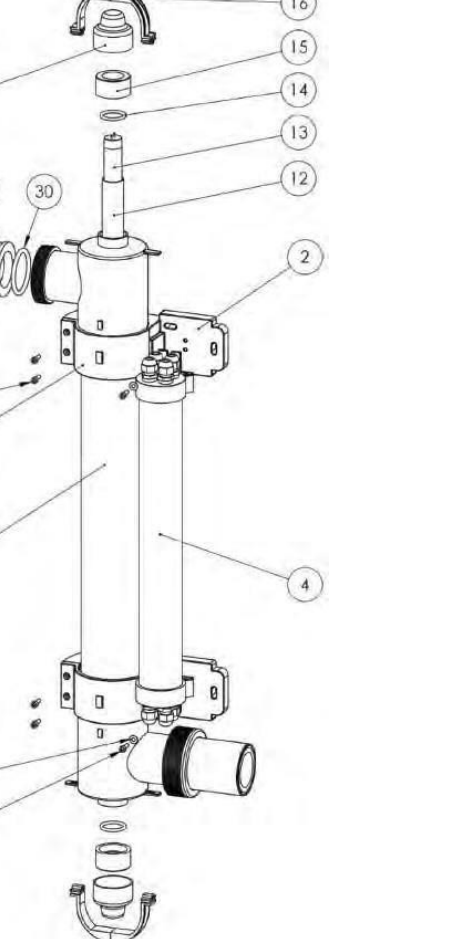 ELECRTO UV-C DEZENFEKSİYON CİHAZI BAĞLANTI MANŞONU 2"/ 63 mm