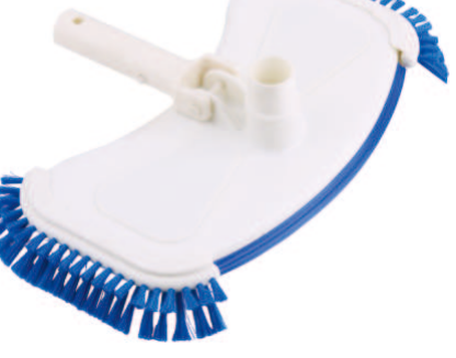 GL1005 Deluxe large vac head cast iron weighted w/ side brush