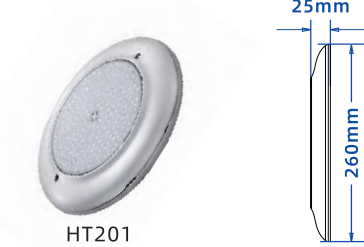 HT201 316SS Wall Mounted Pool Light