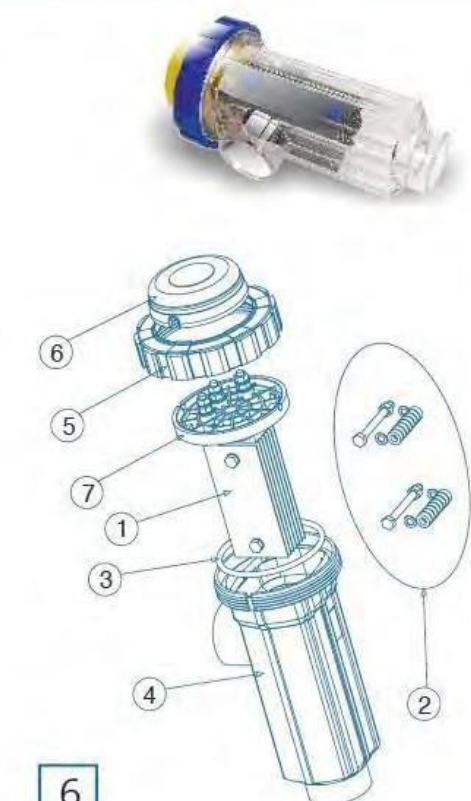 IDEGIS DOM12,24,32,DT7,DT12 TUZ CİHAZI ELEKTROT TUTUCU