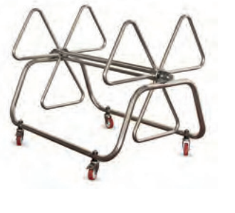 Lane separator wrapping cart