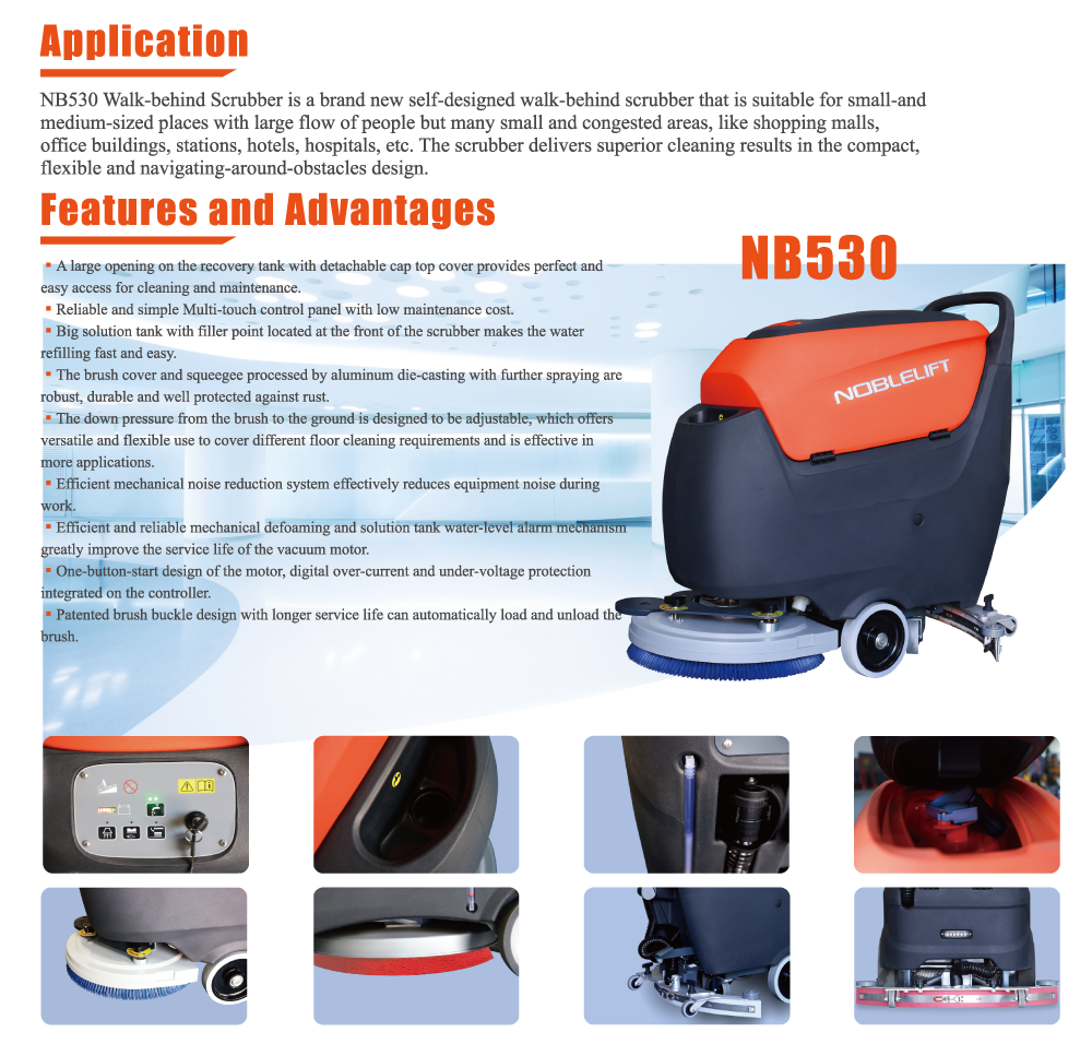 NOBLELIFT NB530 Zemin Temizleme Otomatı - 6