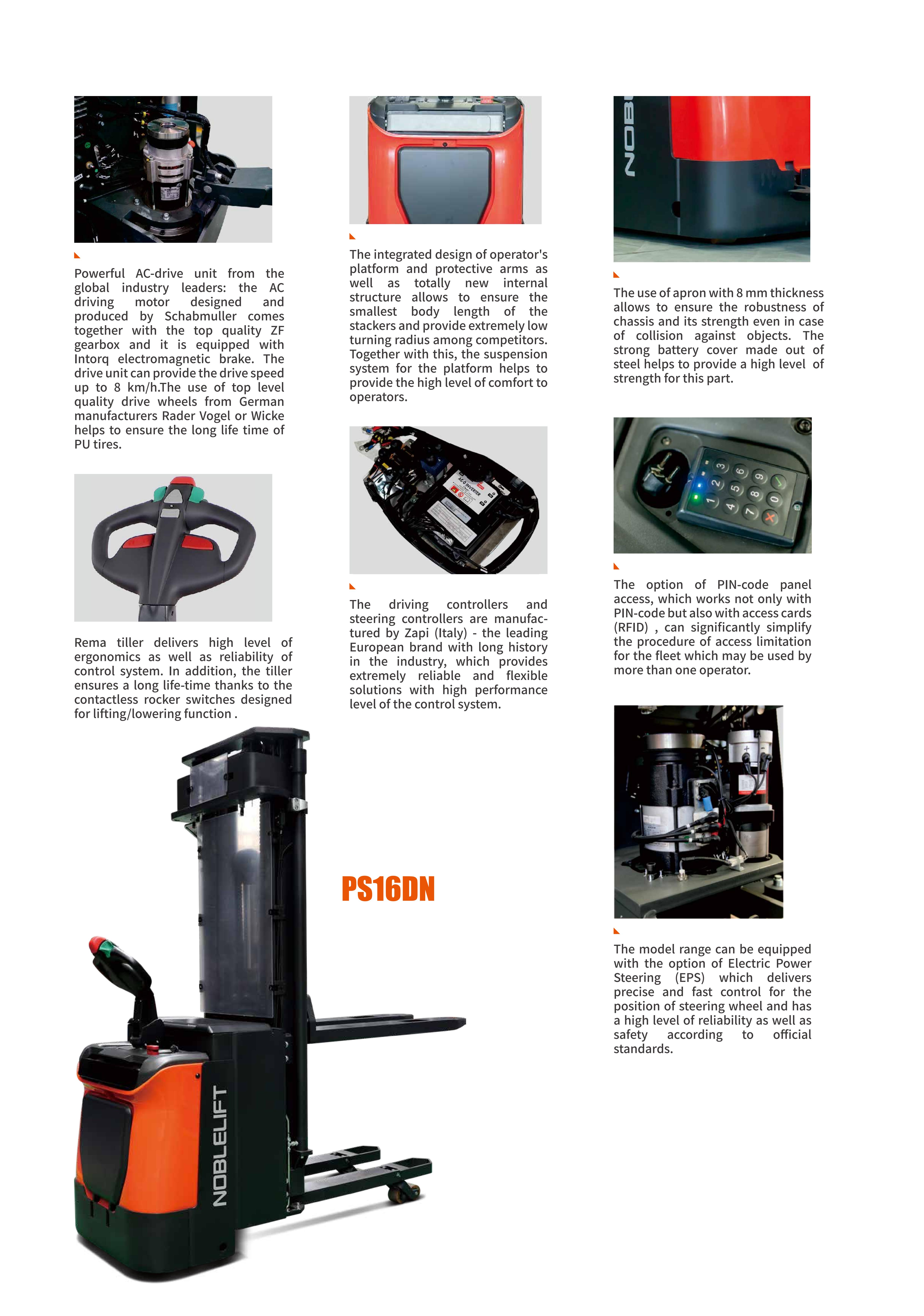 NOBLELIFT PS16N Akülü İstif Makinesi - 2