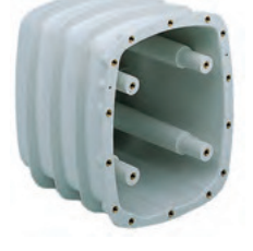 Plastic concrete transition piece