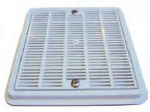 Plastic grille 252 x 252 mm