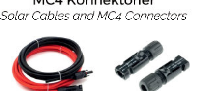 Solar Kablolar ve MC4 Konnektörler
