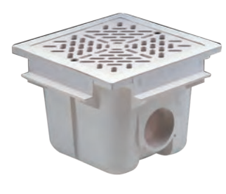 Square 210 mm x 210 mm bottom strainer